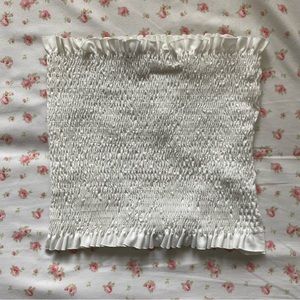 smocked tube top